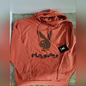 NWT Orange Playboy hoodie size M